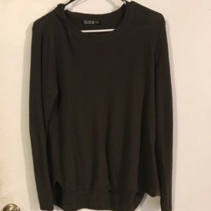 olive cotton on sweater